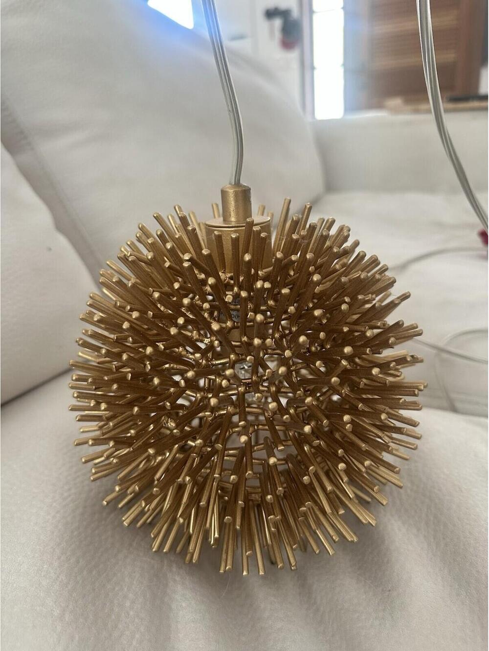 Varaluz Urchin Mini Pendant Light Gold Indoor Pendant 169m01 Metal Fixture